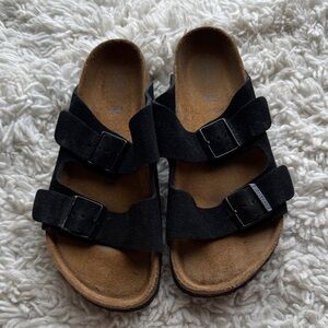 Birkenstock Suede Leather Arizona Sandals